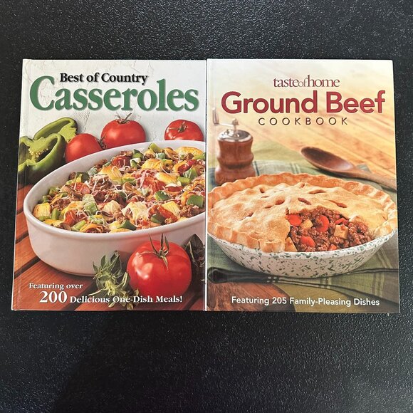 Taste of Home Ground Beef & Best of Country Casseroles Cookbooks Reiman Media - Picture 1 of 16